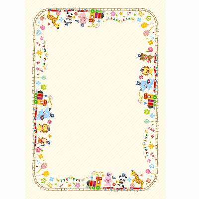 ササガワ　証書用紙 A5判 アニマル  [20枚入]