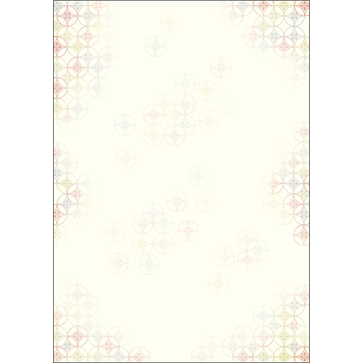 ササガワ　和柄用紙 和ごころ A4判 花七宝[10枚袋入]