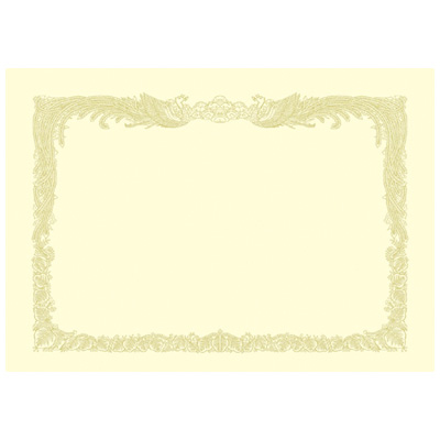 ササガワ　OA賞状用紙 クリーム B5縦書100 10-1157