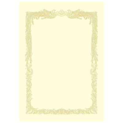 ササガワ　OA賞状用紙 クリーム B5横書100 10-1158