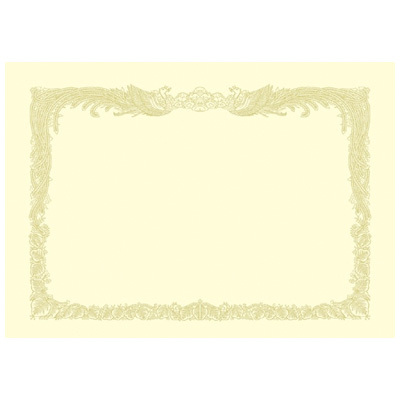 ササガワ　OA賞状用紙 クリーム B4縦書100 10-1177