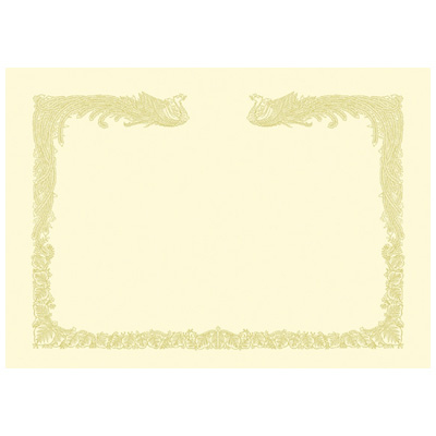 ササガワ　OA賞状用紙 雲ナシA4判縦クリーム 10-1467