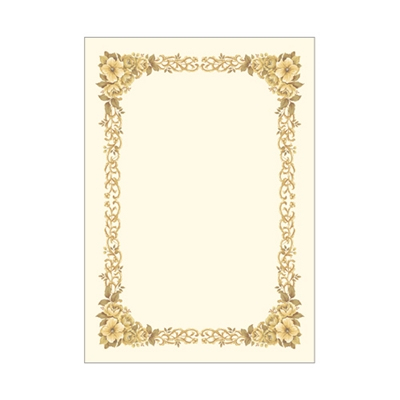 ササガワ　洋柄賞状用紙 A4判 縦横兼用 10-262