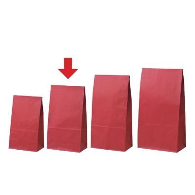 ササガワ　ギフトバッグ 角底袋 ルージュ [100枚袋入]