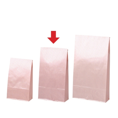 ササガワ　ギフトバッグ 角底袋 クリスタルピンク [100枚袋入]