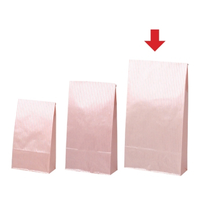 ササガワ　ギフトバッグ 角底袋 クリスタルピンク [100枚袋入]