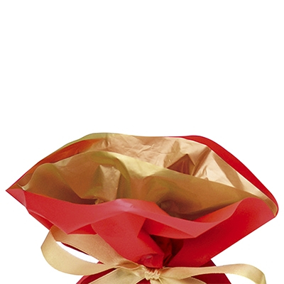 ササガワ　巾着袋 レッド 特大 50P [50枚袋入]