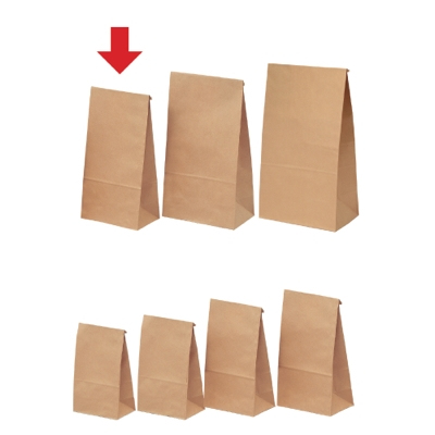 ササガワ　ギフトバッグ 角底袋 20P未晒 特大 [20枚袋入]