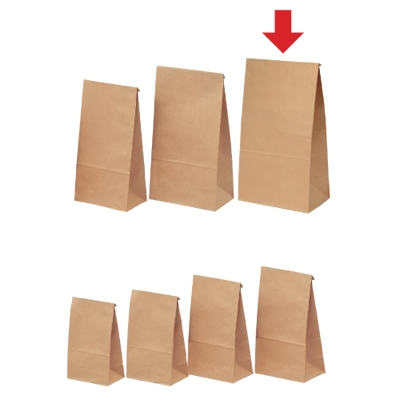 ササガワ　ギフトバッグ 角底袋 20P未晒 超特大 [20枚袋入]