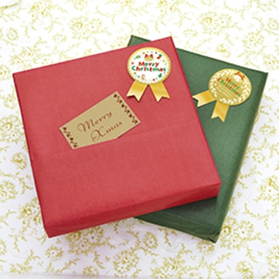 ササガワ　ギフトシール Merry Christmas 白 [50片袋入]