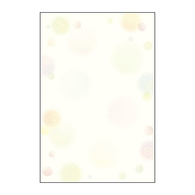 ササガワ　和柄用紙　和ごころ　水玉　はがき大　[20枚袋入]