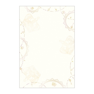 ササガワ　洋柄用紙　アンティーク　はがき大　[20枚袋入]