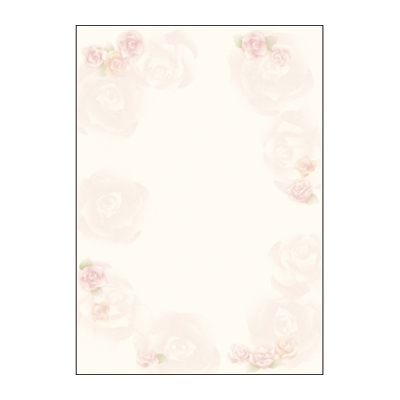 ササガワ　デザインペーパーフラール　ロージー　[10枚袋入]