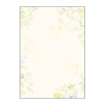 ササガワ　デザインペーパーフラール　グリーンズ　[10枚袋入]