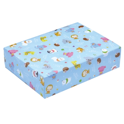 ササガワ　包装紙　ベビーアニマルＢ　半才判　[50枚袋入]