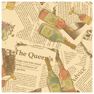 ササガワ　包装紙　ビアチューレ　半才判　[50枚袋入]