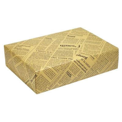 ササガワ　包装紙　筋入ニュースレター　半才判　[50枚袋入]