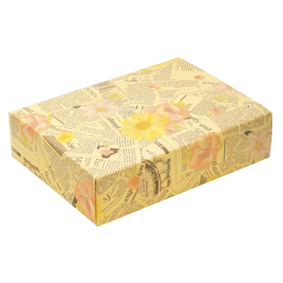 ササガワ　包装紙　タイムズフラワー　半才判　[50枚袋入]