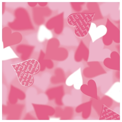 ササガワ　包装紙　ノンブルーハートＰ　半才判　[50枚袋入]