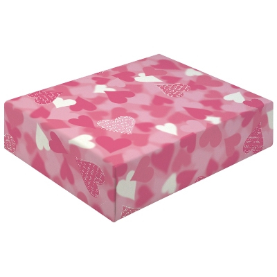 ササガワ　包装紙　ノンブルーハートＰ　半才判　[50枚袋入]