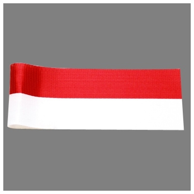 ササガワ　催事用リボン　紅白　２４ｍｍ幅　[30ｍ巻]