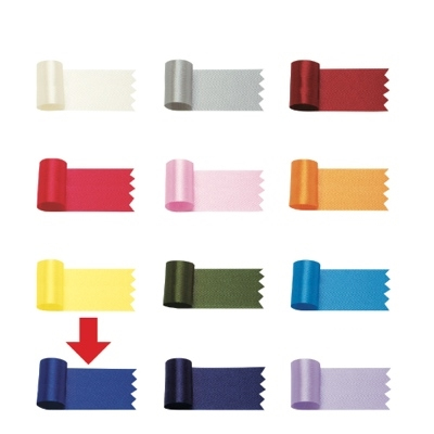 ササガワ　リボン　グレース　紺　１８ｍｍ幅　[20ｍ巻]