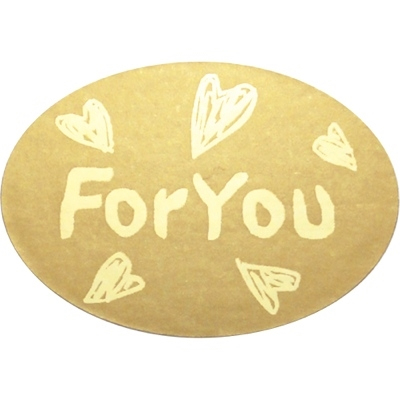 ササガワ　ギフトシールロールタイプ　ＦＯＲ　ＹＯＵ　[500片袋入]