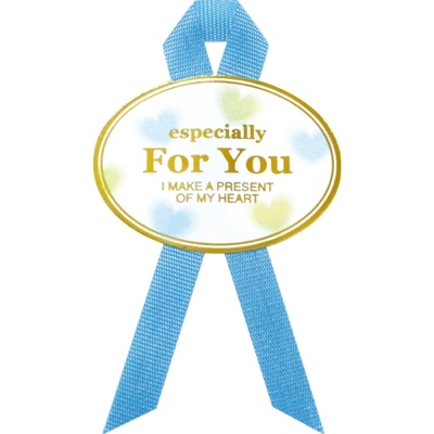 ササガワ　リボン付ギフトシール　ＦｏｒＹｏｕブルー　少量パック　[16片袋入]