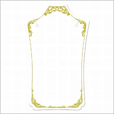 ササガワ　ネックレス専用台紙　ホワイト　Ｓ　[16枚袋入]