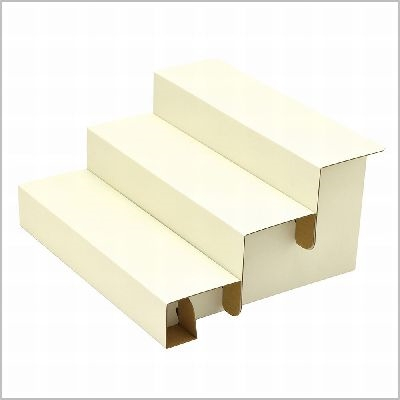 ササガワ　組立式３段飾り棚　ホワイト　[3個袋入]