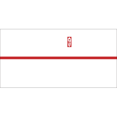 ササガワ　のし紙 祝 赤棒 豆判7号 京[100枚袋入]