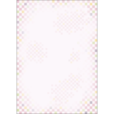ササガワ　和柄用紙 和ごころ A4判 桃色市松[10枚袋入]