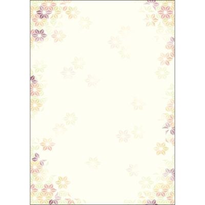 ササガワ　和柄用紙 和ごころ A4判 麻の葉[10枚袋入]