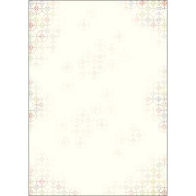 ササガワ　和柄用紙 和ごころ A4判 花七宝[10枚袋入]