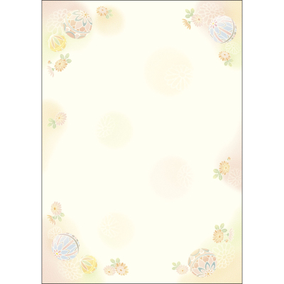 ササガワ　和柄用紙 和ごころ A4判 鞠遊び[10枚袋入]