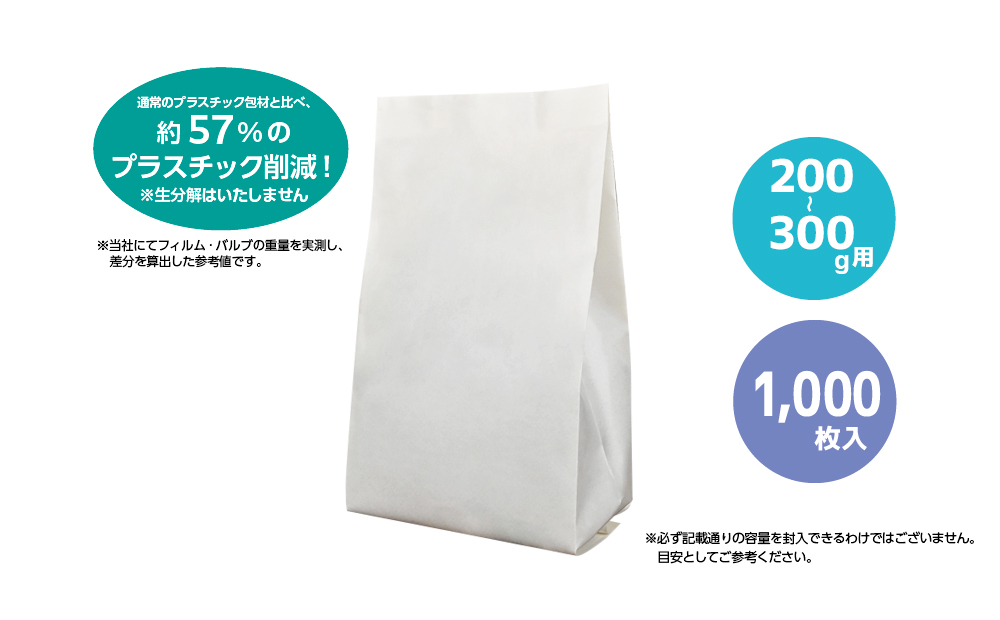 200-300g用 無地（CPP）1,000枚入りの商品画像
