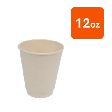 生分解性カップ Wウォール 12oz 白 500個入の商品画像
