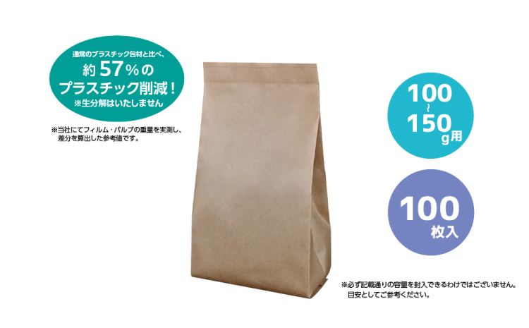 100-150g用 無地（CPP）100枚入りの商品画像1枚目