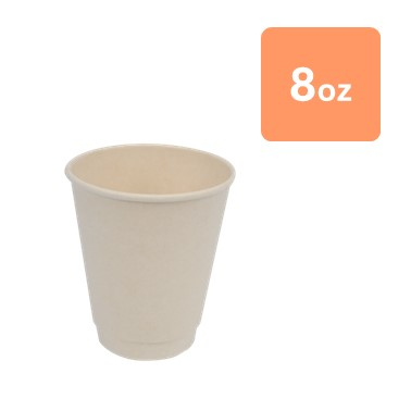 生分解性カップ Wウォール 8oz 白 500個入の商品画像