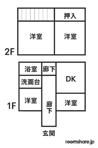 部屋あり(個人運営) 間取図