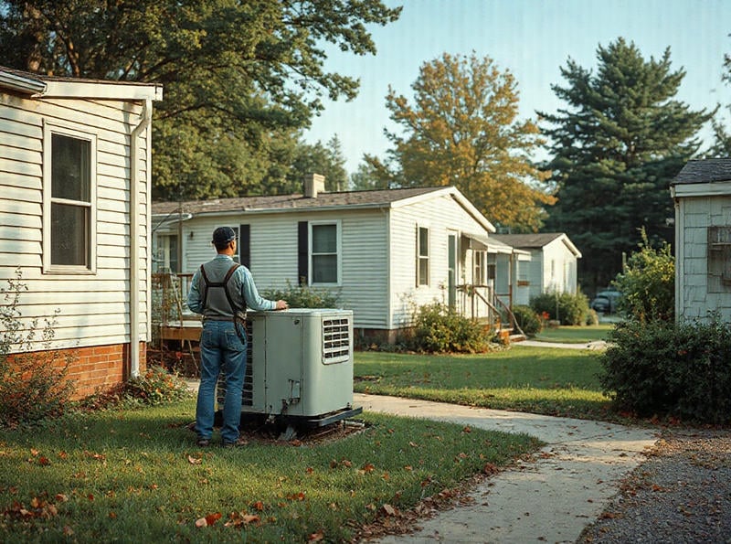 Components and operation of central air systems in mobile homes