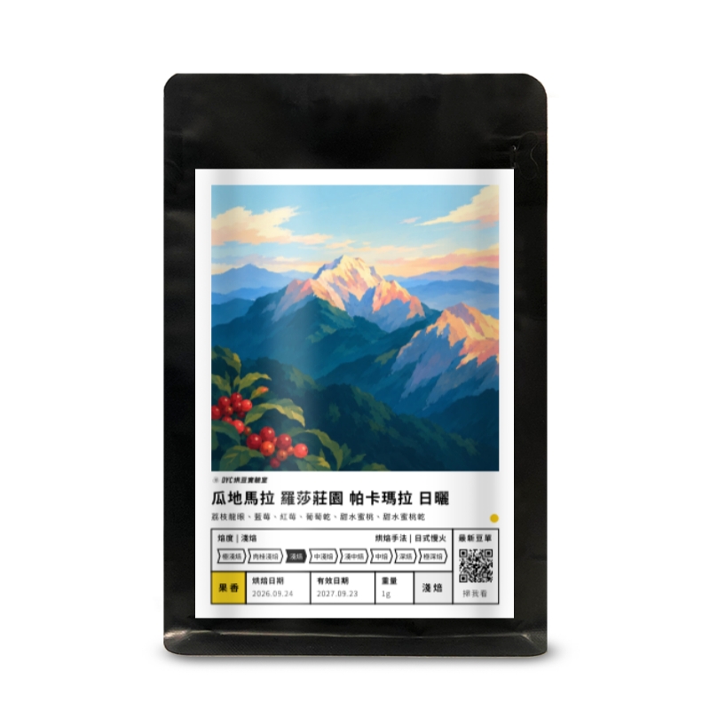 瓜地馬拉 羅莎莊園 帕卡瑪拉 日曬 DYC打咖啡
