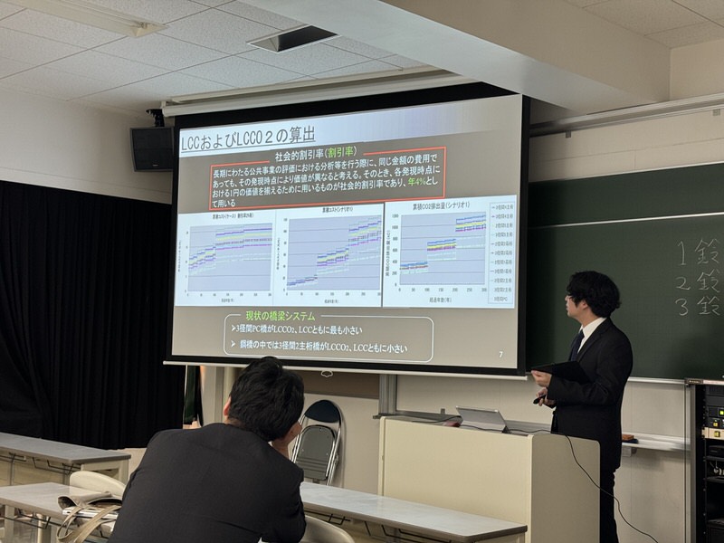 2023年度社会環境工学科・卒業研究発表会が開催されました