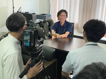 社会環境工学科　清水康行特任教授がNHK「ほっとニュース北海道」に出演します。