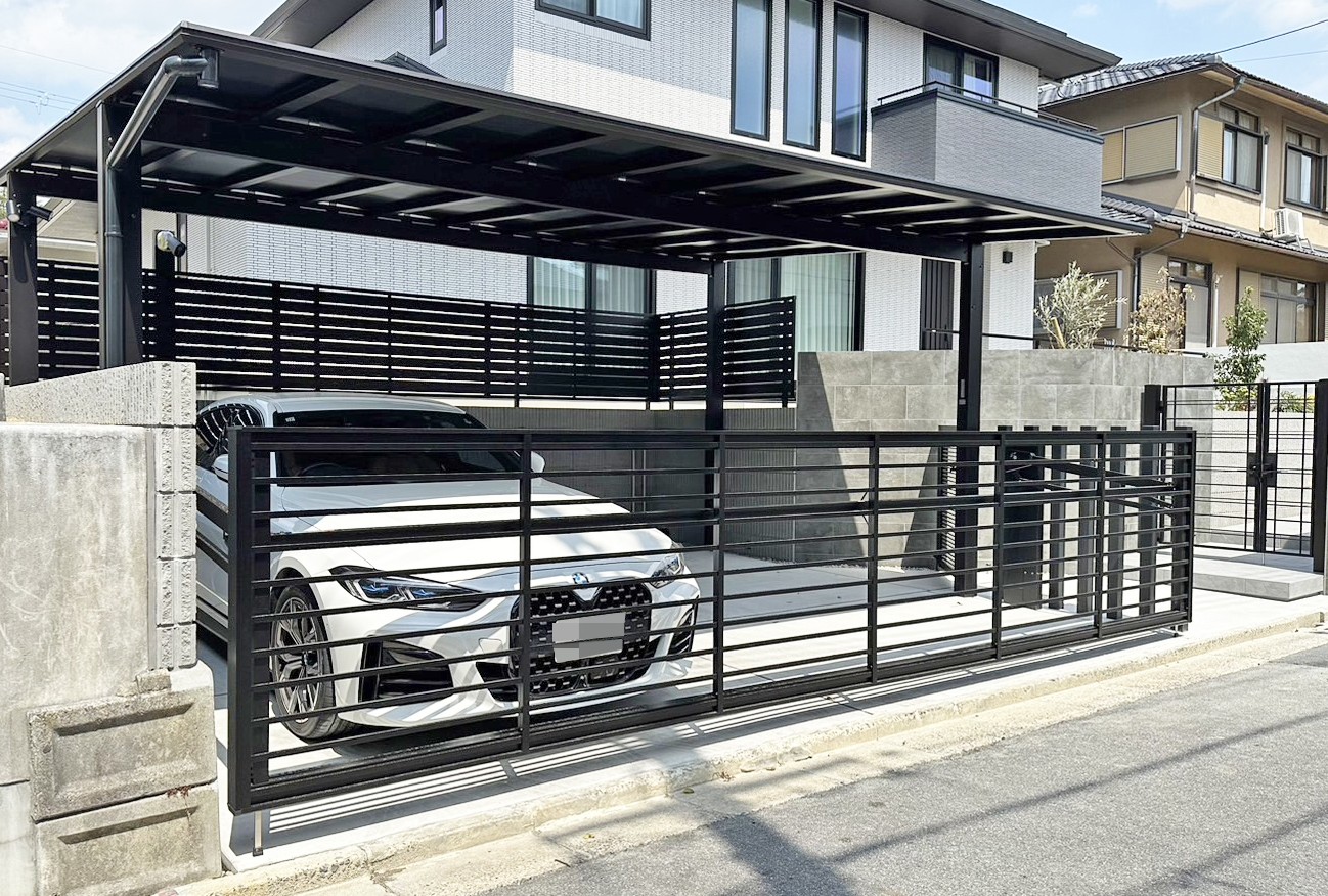 跳ね上げ門扉 施工例 跳ね上げ門扉 施工例