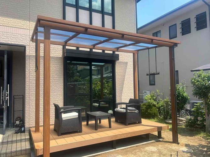 ウッドデッキ　サザンテラス　施工例ページ