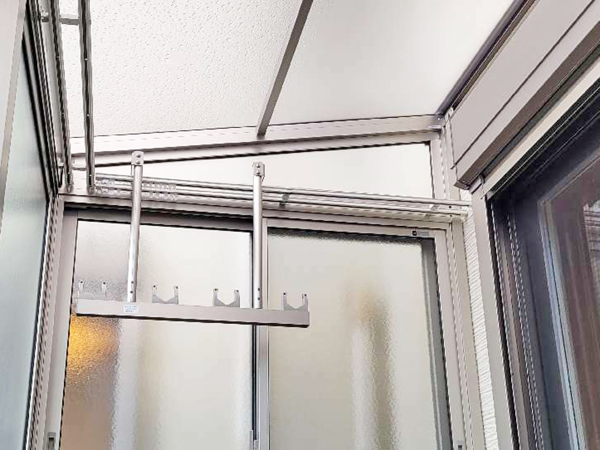 カーテンレール 物干し竿 施工例 カーテンレール 物干し竿 施工例