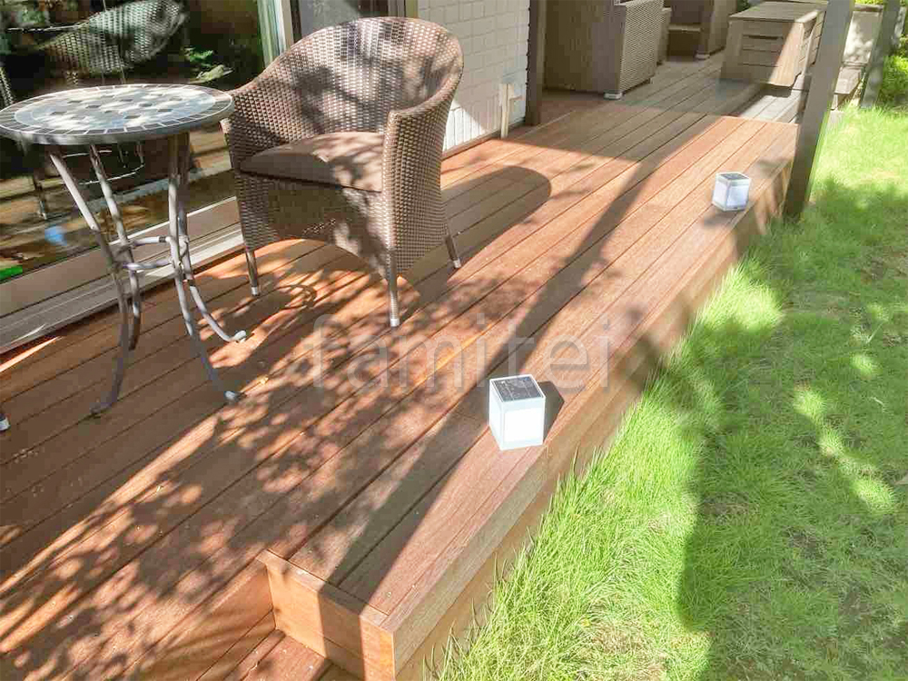 天然木デッキ ウリン