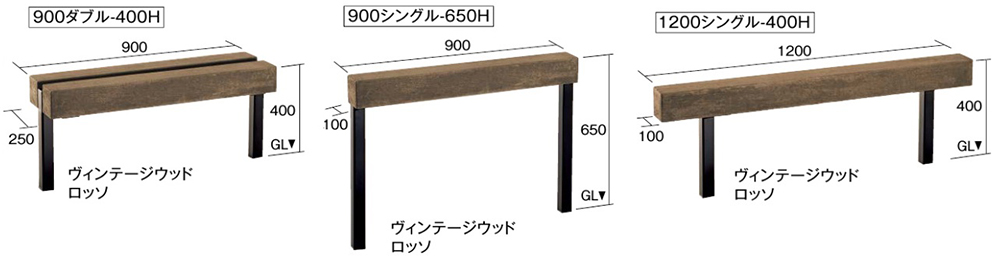枕木　ベンチ　東洋工業　