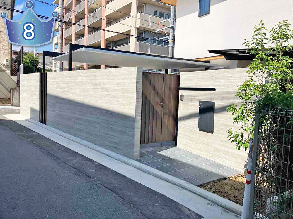 8位の外構施工例